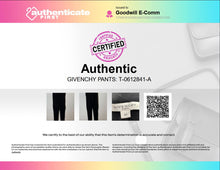 Load image into Gallery viewer, Authentic Givenchy Paris Womens Black Pleated Biker Ankle Leggings Size EUR 34
