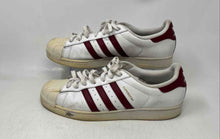 Load image into Gallery viewer, Adidas Mens Superstar Foundation White Red Leather Lace-Up Sneaker Shoes Size 12