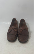 Load image into Gallery viewer, Bostonian Mens Brown Leather Kiltie Tassel Moc Toe Slip-On Loafer Shoes Size 7