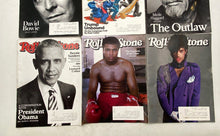 Load image into Gallery viewer, Lot Of 7 Rolling Stone Music Sports & Politics Paperback Magazines 2016