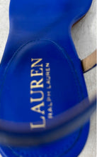 Load image into Gallery viewer, Lauren Ralph Lauren Womens Westcott II Blue Block Heel Thong Sandals Size 7