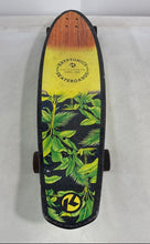 Load image into Gallery viewer, Kryptonics Brown Yellow Green Tropical Palm Leaf Graphic Longboard Cruiser