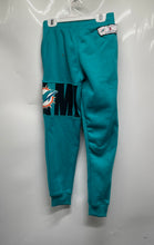 Load image into Gallery viewer, NFL Team Apparel Boys Green Miami Dolphins Elastic Waist Jogger Pants Size 10-12