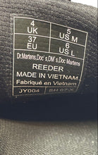 Load image into Gallery viewer, Dr. Martens Unisex Reeder Black Leather Lace-Up Low Top Sneaker Shoes Size M5 W6