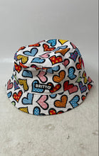 Load image into Gallery viewer, Romero Britto Unisex Multicolor Pop Art Style Heart Pattern Bucket Hat One Size