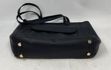 Load image into Gallery viewer, Anne Klein Womens Black Leather Bottom Studs Double Handle Shoulder Bag