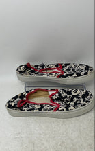 Load image into Gallery viewer, Disney Womens Black White Red Slip-On Low Top Sneaker Shoes Size 10