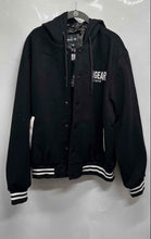 Load image into Gallery viewer, Rawgear Mens Black Embroidered Long Sleeve Hoodie Varsity Jacket Size M With Tag