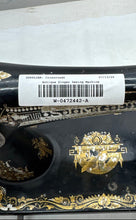Load image into Gallery viewer, Antique Singer Black Gold Decal Hand Crank Tabletop Crafts Sewing Machine