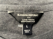 Load image into Gallery viewer, Banana Republic Mens Gray Cotton Long Sleeve Crew Neck Pullover T-Shirt Size L