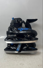 Load image into Gallery viewer, Softmax Kids Black Ratchet Buckle Beginners Downhill Ice-Skates Size 13Y
