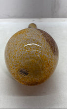 Load image into Gallery viewer, Murano Brown Yellow Striped Hand-Blown Glass Home Decorative Bud Vase