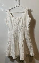 Load image into Gallery viewer, Banana Republic Womens White Sleeveless Round Neck Back-Zip Mini Dress Size 8