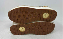 Load image into Gallery viewer, Michael Kors Womens Lindy Mixed-Media Beige Lace-Up Sneaker Shoes Size 9M
