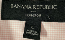 Load image into Gallery viewer, Banana Republic Mens Pink Long Sleeve Slim Fit Non Iron Button-Up Shirt Size L