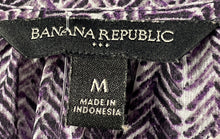 Load image into Gallery viewer, Banana Republic Womens Purple Sheer Long Sleeve Pullover Shift Dress Size M