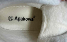 Load image into Gallery viewer, Apakowa Kids Pink Leather Hook And Loop Round Toe Ankle Snow Boots Size 24