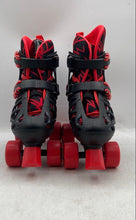 Load image into Gallery viewer, Roller Derby Kids Trac Star 5015-8759 Black Red Adjustable Roller Skates Sz 3-6