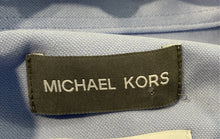 Load image into Gallery viewer, Michael Kors Mens Light Blue Long Sleeve Slim Tall Dress Shirt Size 18