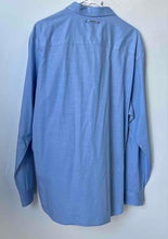 Load image into Gallery viewer, Calvin Klein Mens Light Blue Cotton Long Sleeve Collared Button-Up Shirt Size XL