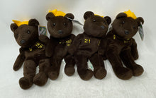 Load image into Gallery viewer, Set Of 6 Pcs Salvino’s Bamm Beano’s Mark McGwire #25 Plush Bear Toys With Tags