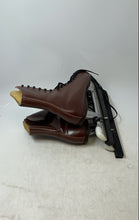 Load image into Gallery viewer, CCM Womens Brown Leather Round Toe Lace-Up Steel Arch Ice Hockey Skates Size 6