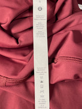 Load image into Gallery viewer, Lululemon Womens Dark Red Color High Waist Activewear Compression Leggings Sz 6