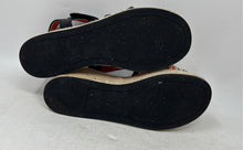 Load image into Gallery viewer, Karl Lagerfeld Womens Celest Multicolor Plaid Wedge Heel Platform Sandals Sz 8M