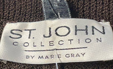 Load image into Gallery viewer, St. John Womens Brown Pleated Slash Pocket Straight Leg Pull-On Ankle Pants Sz 4