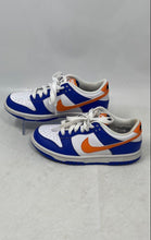 Load image into Gallery viewer, Nike Boys Dunk Low FN7783-400 White Blue Orange Sneaker Shoes Size 3.5Y