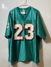 Load image into Gallery viewer, NFL Team Apparel Mens Green Miami Dolphins Ronnie Brown #23 Jersey Size Large