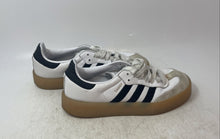 Load image into Gallery viewer, Adidas Womens Samba IG5744 White Black Lace-Up Low Top Sneaker Shoes Size 7