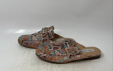 Load image into Gallery viewer, Steve Madden Womens Kori Brown Blue Leather Slip-On Mule Sandals Size 8