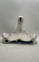 Load image into Gallery viewer, Lot Of 2 Pcs White Floral Porcelain Home Decoration Wall Shelf And Candle Holder