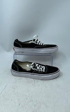 Load image into Gallery viewer, Vans Unisex Authentic Black Lace-Up Low Top Round Toe Tennis Shoes Size M7 W8.5