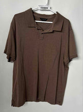 Load image into Gallery viewer, Banana Republic Mens Luxe Touch Performance Brown Cotton Polo Shirt Size XL