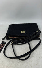 Load image into Gallery viewer, Stone Mountain Womens Black Back Zipper Adjustable Strap Crossbody Bag With Tags
