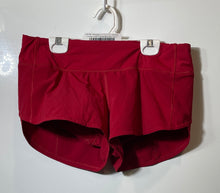 Load image into Gallery viewer, Lululemon Womens Speed Up Red Activewear Elastic Waist Athletic Shorts Size 6