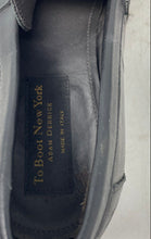 Load image into Gallery viewer, Adam Derrick Mens Nova Black Leather Slip-On Loafer Shoes Size 10.5M