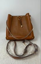 Load image into Gallery viewer, Aldo Womens Nalayna Brown Leather Detachable Crossbody Strap Bucket Handbag