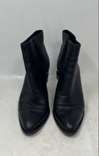 Load image into Gallery viewer, Vince Womens Ennis Black Leather Side Zip Block Heel Ankle Booties Size 7M