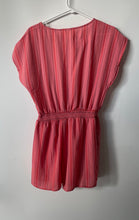 Load image into Gallery viewer, Francesca’s Harper Heritage Womens Pink Striped One-Piece Romper Sz S With Tags