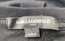 Load image into Gallery viewer, Karl Lagerfeld Mens Black Cotton Short Sleeve Crew Neck Pullover T-Shirt Size S