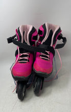 Load image into Gallery viewer, Rollerblade Kids Microblade G Pink Black Ratchet Buckle Inline Skates Size 5-8