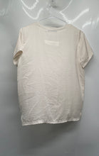 Load image into Gallery viewer, Calvin Klein Jeans Womens White V-Neck Short Sleeve Pullover T-Shirt Size XS