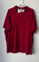 Load image into Gallery viewer, Lacoste Mens Red Cotton Short Sleeve Collared Regular Fit Polo Shirt Size 4XL