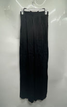 Load image into Gallery viewer, Zara Womens Black Flat Front Tie Waist Wide-Leg Trouser Pants Size XS
