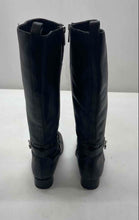 Load image into Gallery viewer, Michael Kors Womens Ryan Black Leather Side Zip Knee High Riding Boots Size 7.5