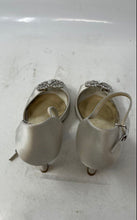 Load image into Gallery viewer, Angela Nuran Womens Marquesa Silver Peep Toe Ankle Strap Sandals Size 6.5