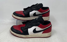 Load image into Gallery viewer, Nike Boys Air Jordan 1 553560-612 Black Red White Sneakers Shoes Sz 7Y No Laces